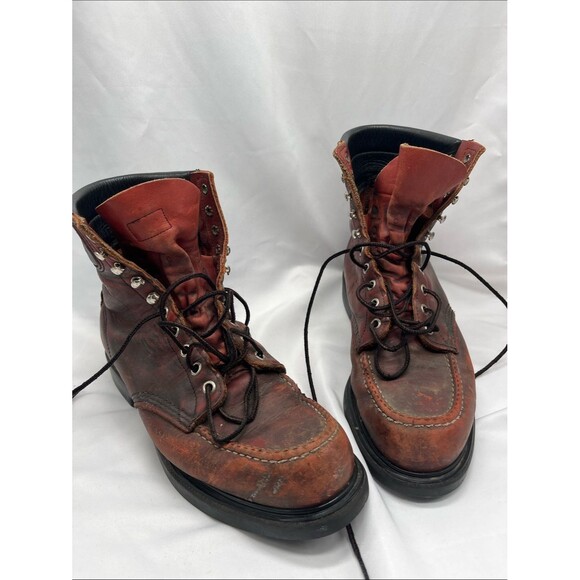 Vintage Red Wing Moc Toe Supersole Work Boots Leather main image 5